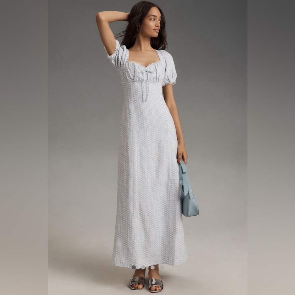 NWT Reformation Cherise linen midi dress